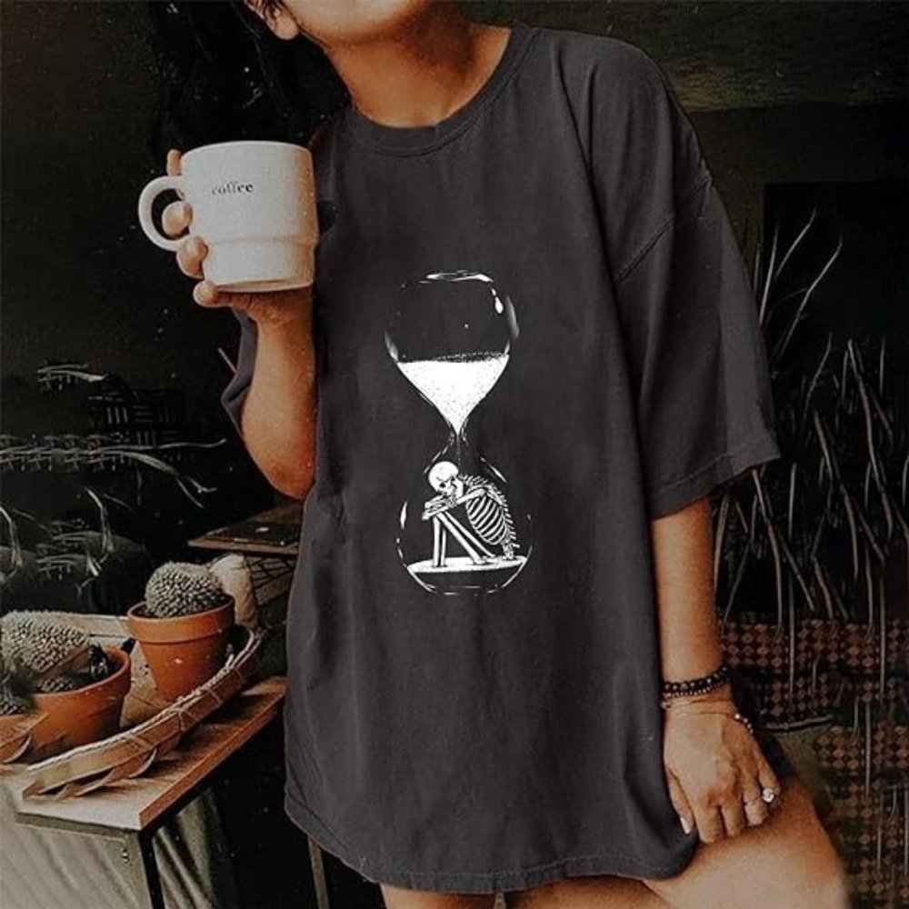 Vintage Shirts For Women Cute Graphic Tee Spring Short Sleeve Tops Oversized Tsh